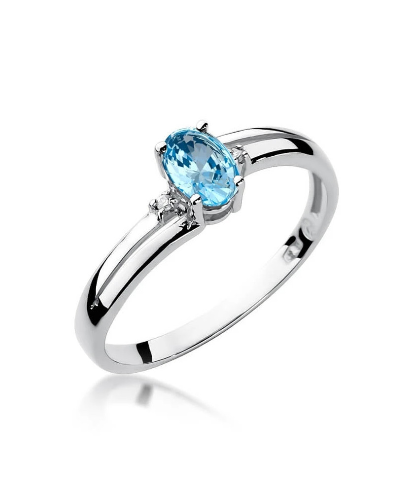 Ring with topaz white gold 0.50ct