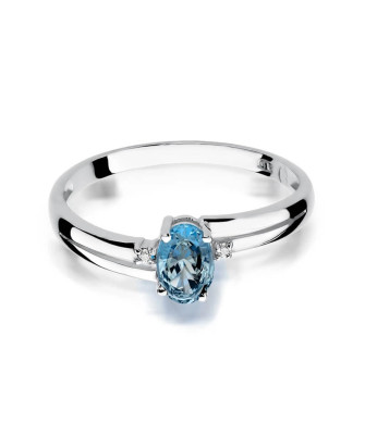 Ring with topaz white gold 0.50ct