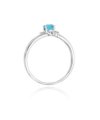 Ring with topaz white gold 0.50ct