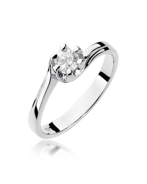 White gold ring with 0.30ct diamond