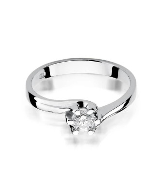 White gold ring with 0.30ct diamond