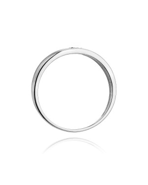 Gold ring with diamond White gold EW-189 0.02ct