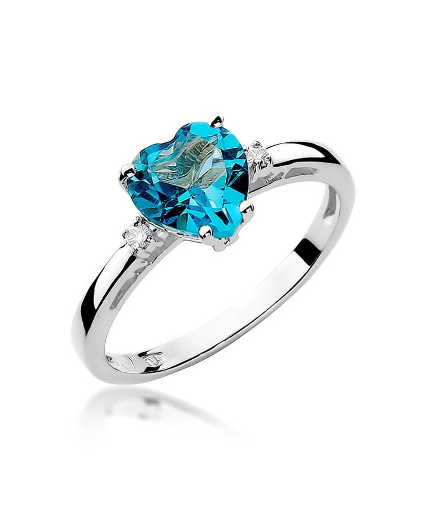 Topaz ring white gold
