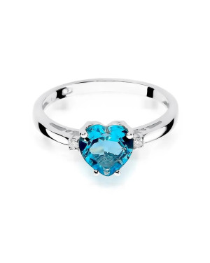 Topaz ring white gold