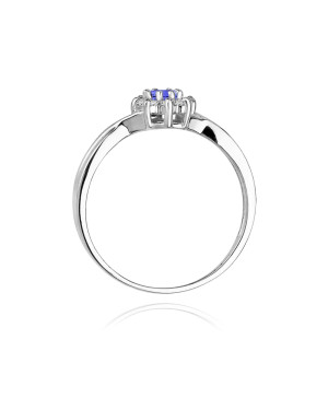 Gold ring with tanzanite white gold 0.15ct