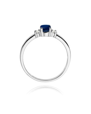 Pierścionek złoty z szafirem białe złoto 0,70ct