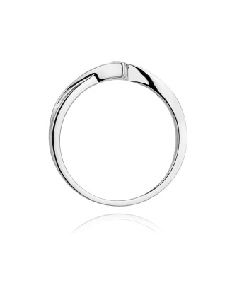 Diamond ring white gold 0.10ct
