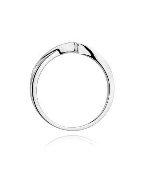 Diamond ring white gold 0.10ct