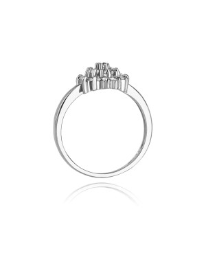 Gold ring with diamond White gold EW-4 0.40ct