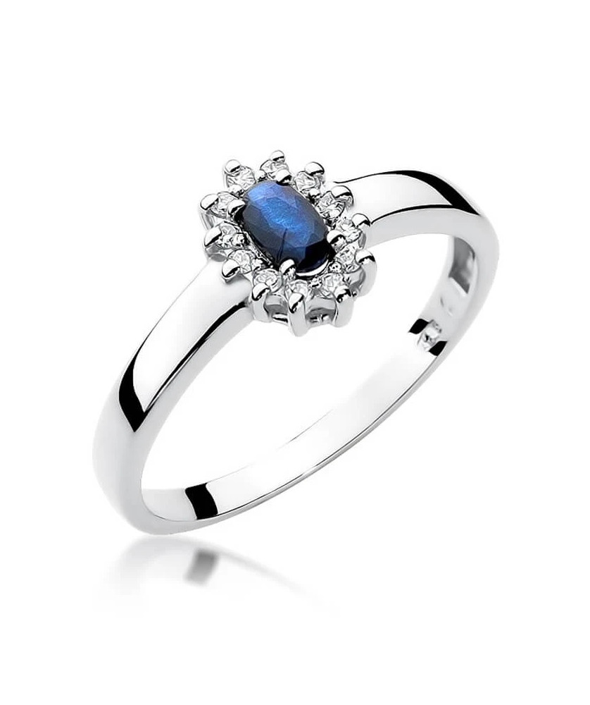 Sapphire ring made of white gold 0.70ct