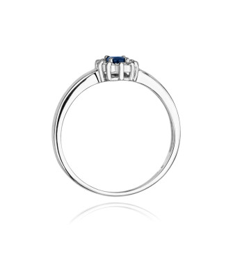 Sapphire ring made of white gold 0.70ct