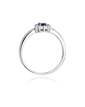 Sapphire ring made of white gold 0.70ct