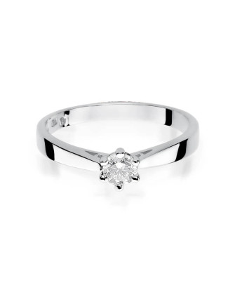 Diamond engagement ring white gold 0.25ct