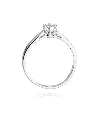 Diamond engagement ring white gold 0.25ct