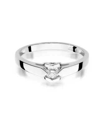 White gold ring with a 0.09ct diamond