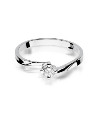 Diamond ring white gold 0.20ct