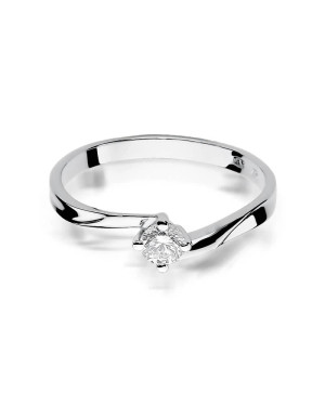 Diamond ring white gold 0.20ct