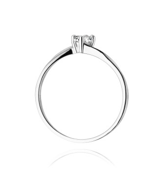 Diamond ring white gold 0.20ct