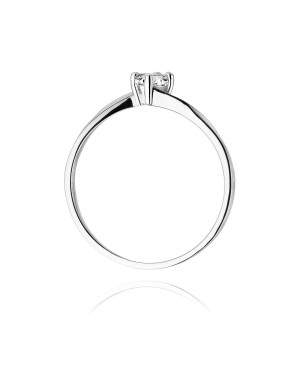 Diamond ring white gold 0.20ct