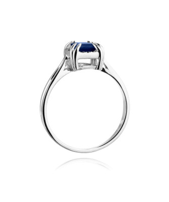 Sapphire ring white gold 1.70ct