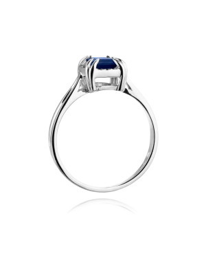 Sapphire ring white gold 1.70ct