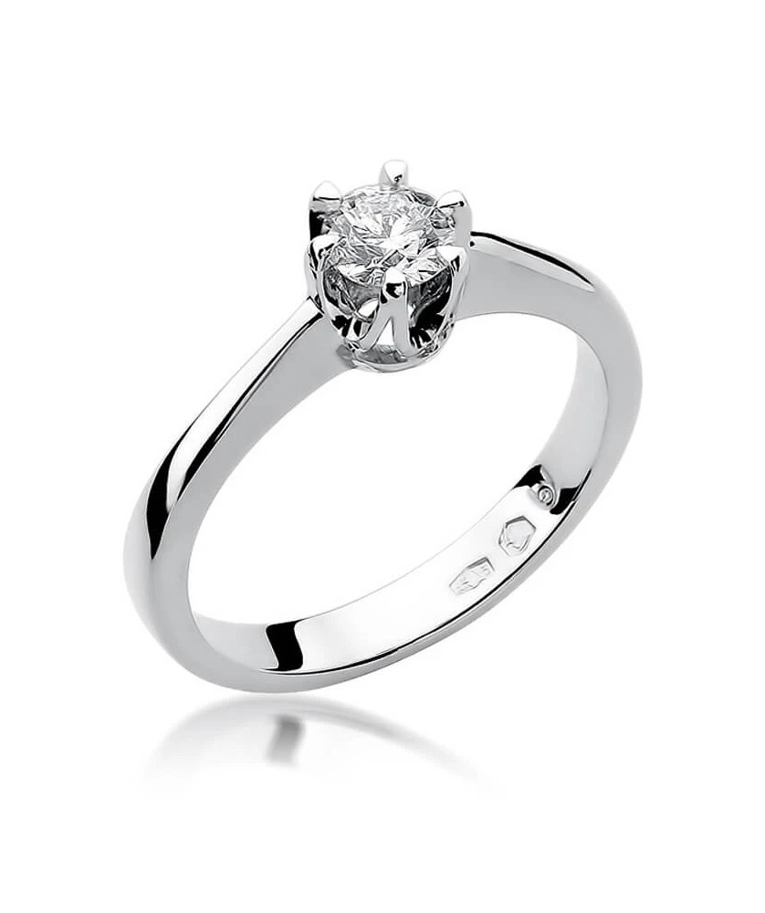 Diamond engagement ring white gold 0.30ct