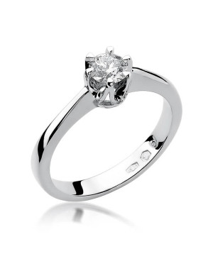 Diamond engagement ring white gold 0.30ct