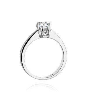 Diamond engagement ring white gold 0.30ct