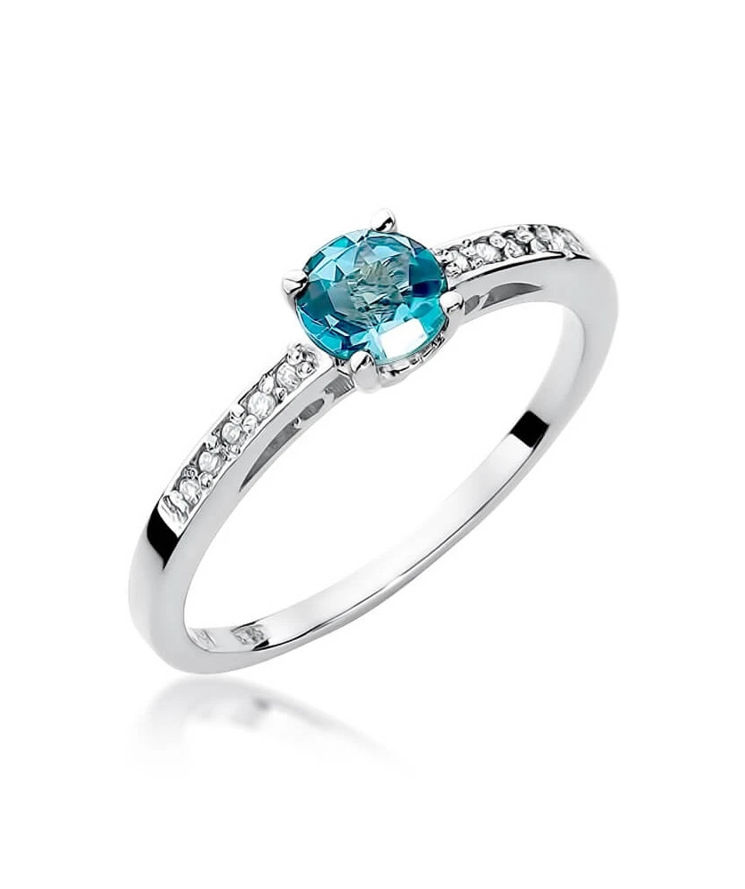 Topaz ring white gold 0.50ct