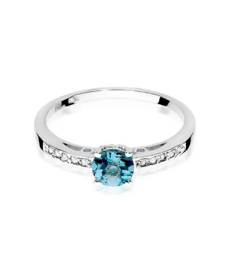Topaz ring white gold 0.50ct