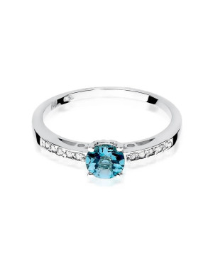 Topaz ring white gold 0.50ct