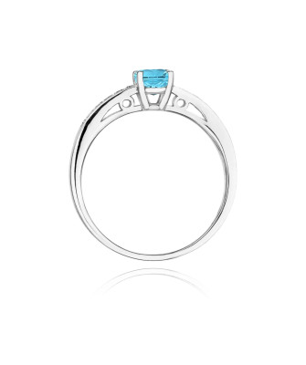Topaz ring white gold 0.50ct