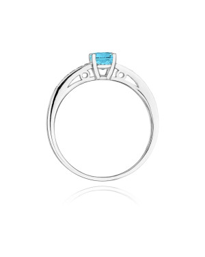 Topaz ring white gold 0.50ct