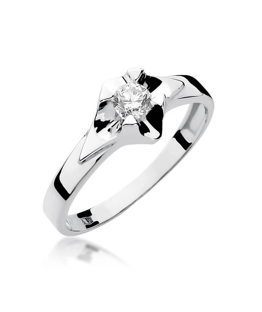 Diamond ring white gold 0.30ct