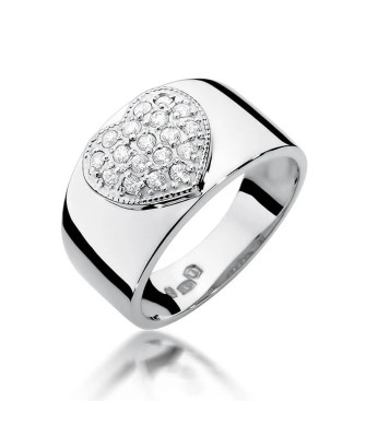 Diamond ring white gold 0.26ct
