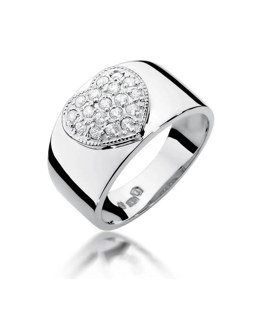 Diamond ring white gold 0.26ct
