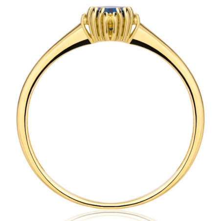 Gold sapphire ring stone ER.0090n| GoldJewellery