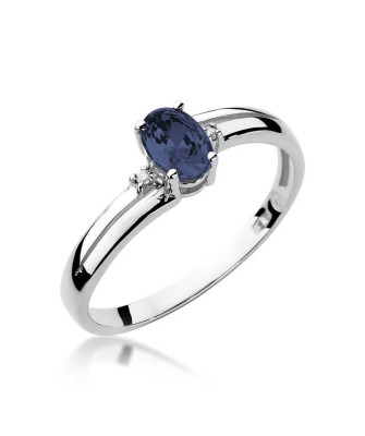 Pierścionek z szafirem złoty 0,70ct