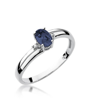 Gold ring with sapphire 0.70ct