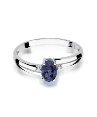 Gold ring with sapphire 0.70ct