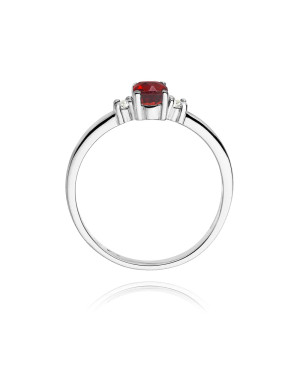 Gold ring with ruby diamond 0.60ct