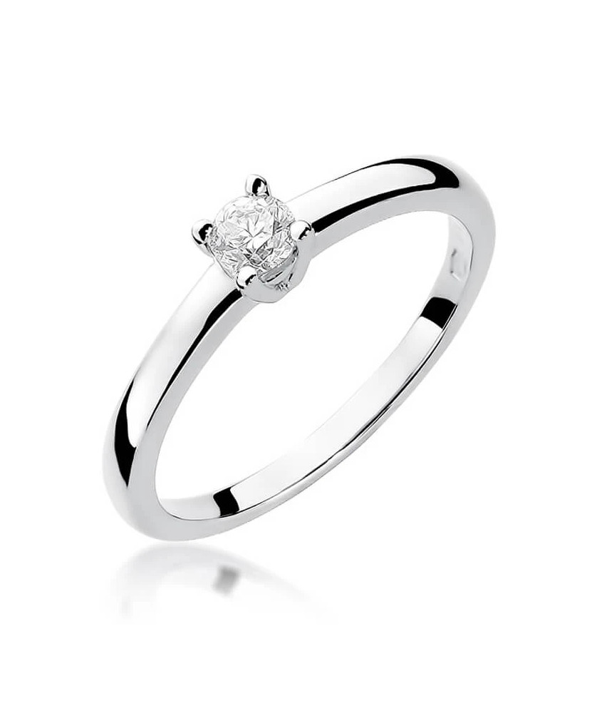 Diamond ring in white gold 0.20ct