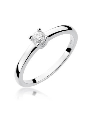 Diamond ring in white gold 0.20ct