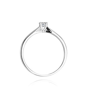 Diamond ring white gold 0.10ct