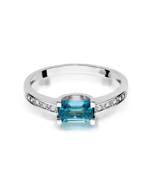Topaz ring in white gold 0.65ct