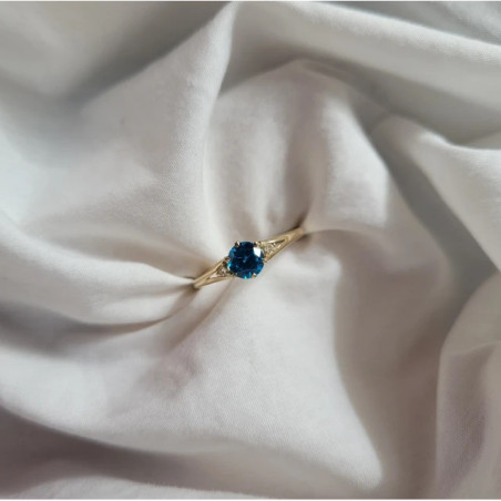 Ring with turquoise eyelet 585 | GoldJewellery