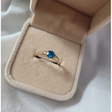 Ring with turquoise eyelet 585 | GoldJewellery