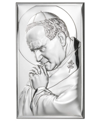 Jan Paweł 2 Srebrny Obrazek