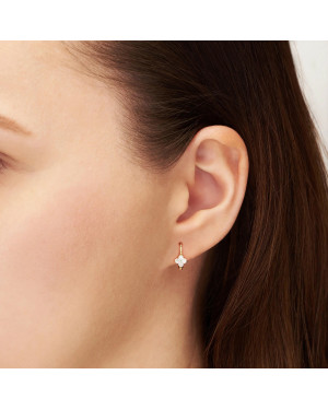 Earrings for a girl flower gold 8k test