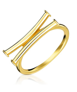 Gold ring 8k papyrus